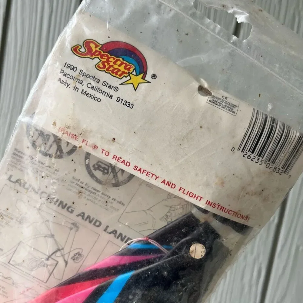 Vintage 1990 Spectra Star Dual Control Stunt Kite NIP Deadstock 4'